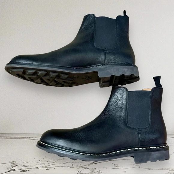 HESCHUNG Tremble Ankle Leather Boot Black Size 12 - Picture 4 of 12